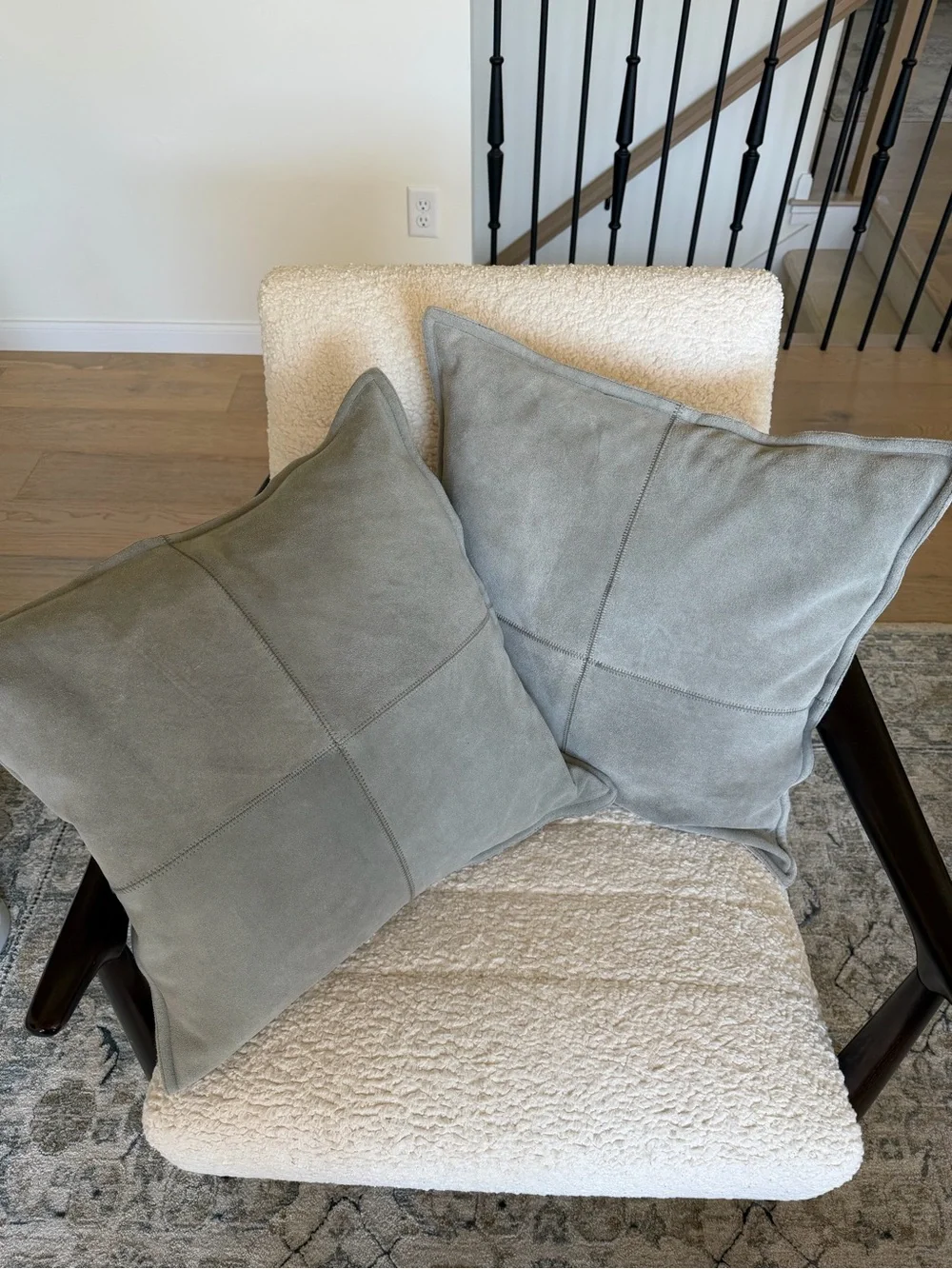 Pottery Barn Suede Pillows 20x20